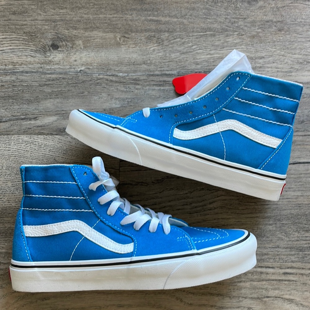 Vans SK8-Hi Blue Canvas High-Top Sneakers